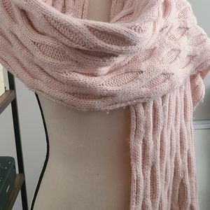 Blush oversize scarf
